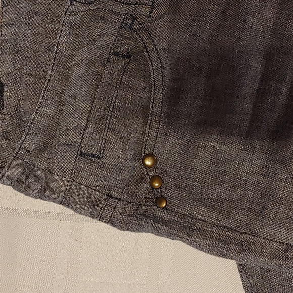 Linen Principles Petite 5 Pocket Trousers - Picture 4 of 9